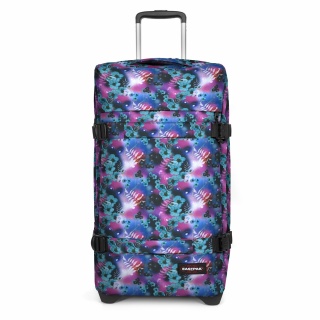 Eastpak Travel-Reisetasche Transit'r L (121 Liter) mit Rollen Dreamflower Dark blau/violett